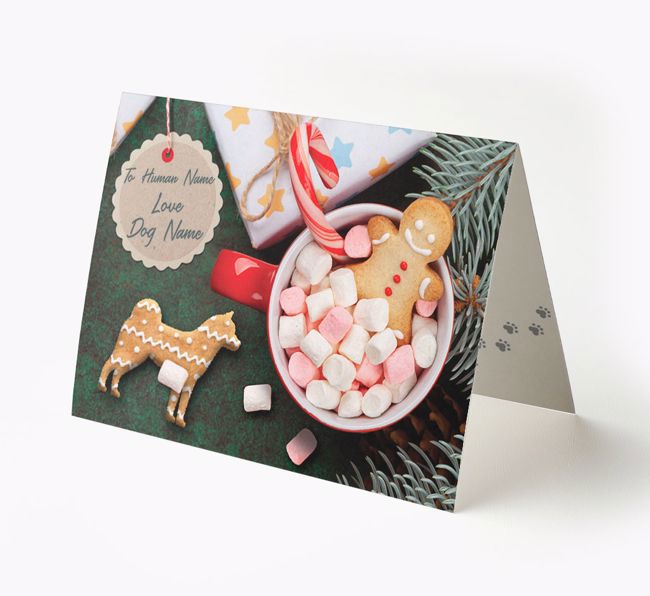 'Me and My Cat Ginger Cookies' - Personalised {breedFullName} Card
